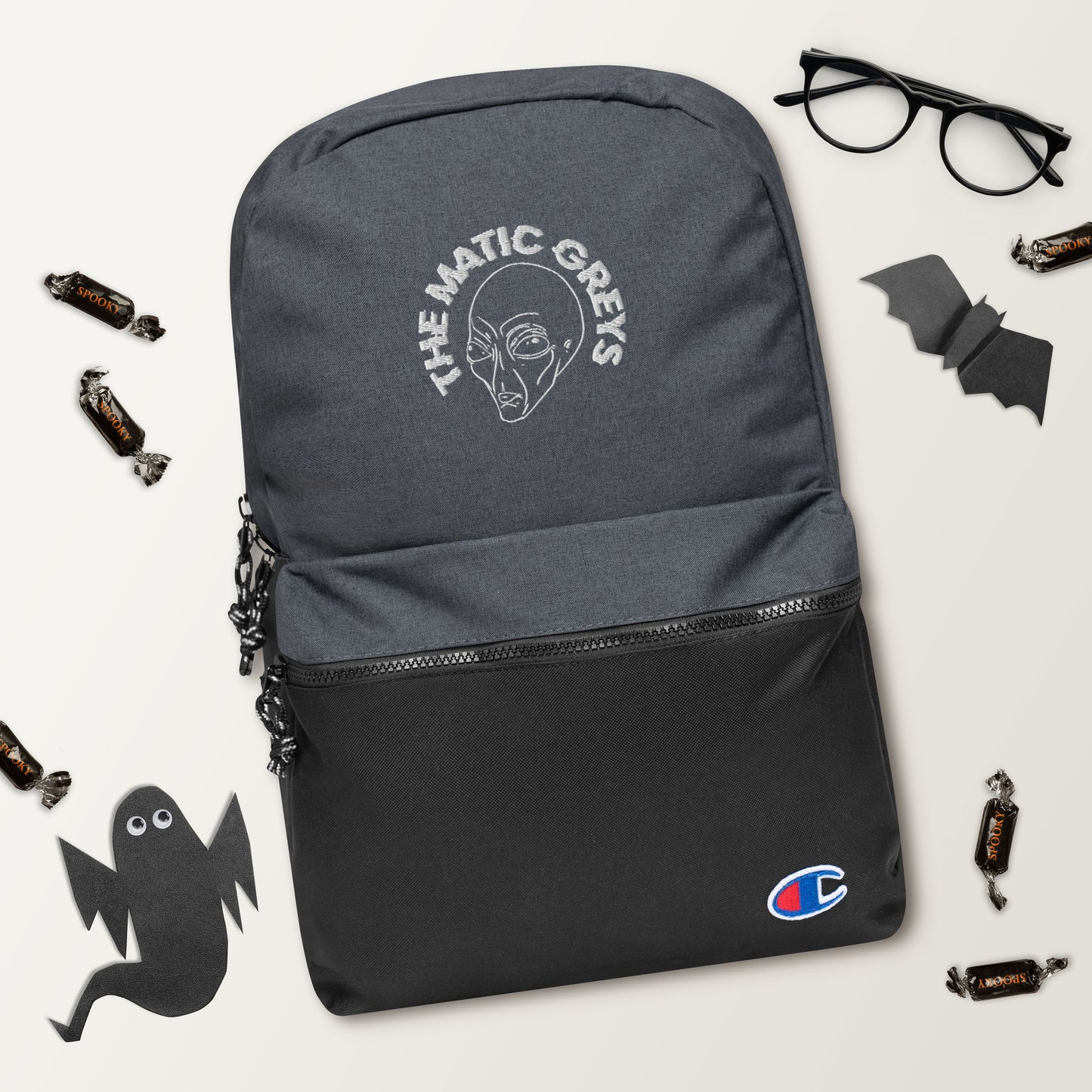 TheMaticGreys Embroidered Champion Backpack