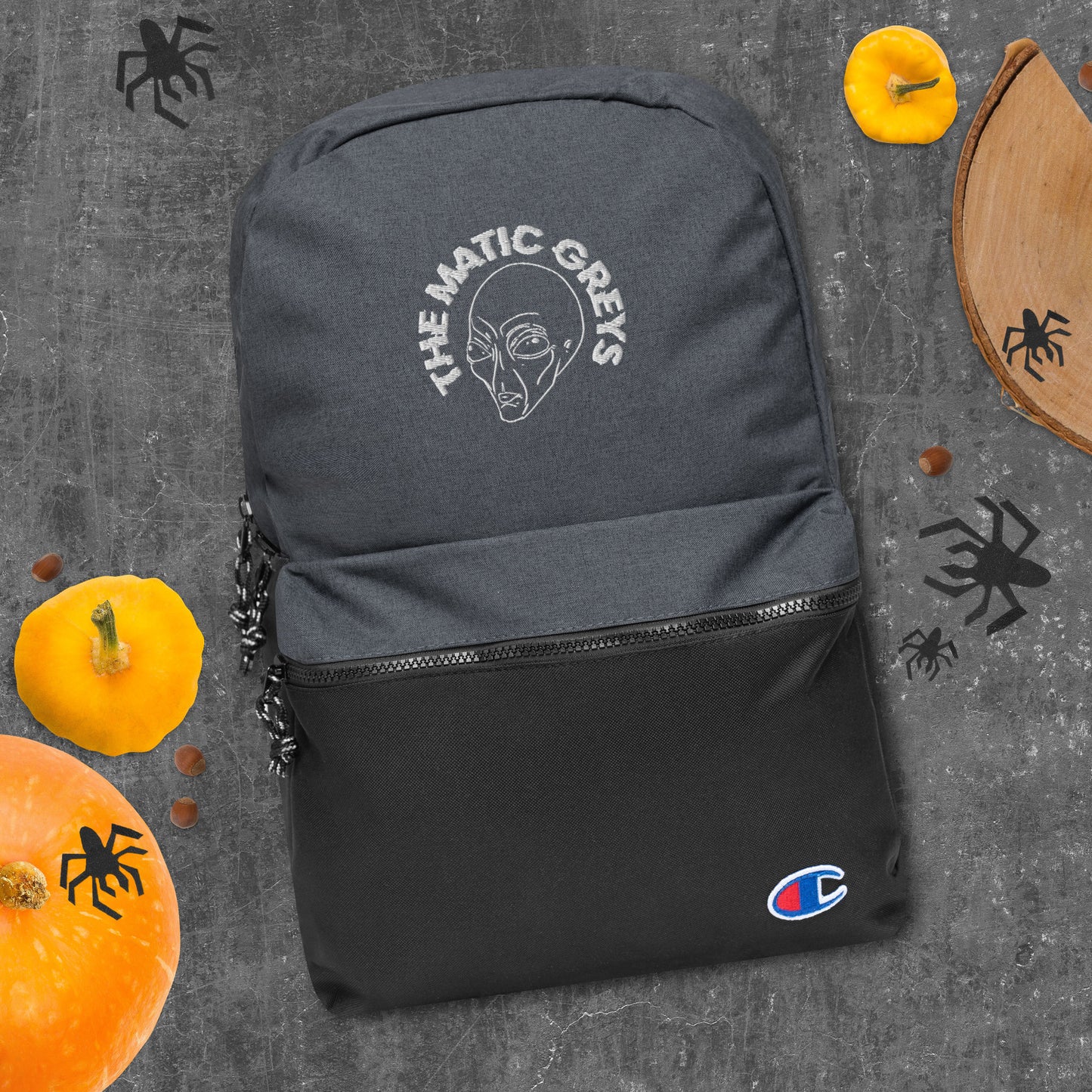 TheMaticGreys Embroidered Champion Backpack