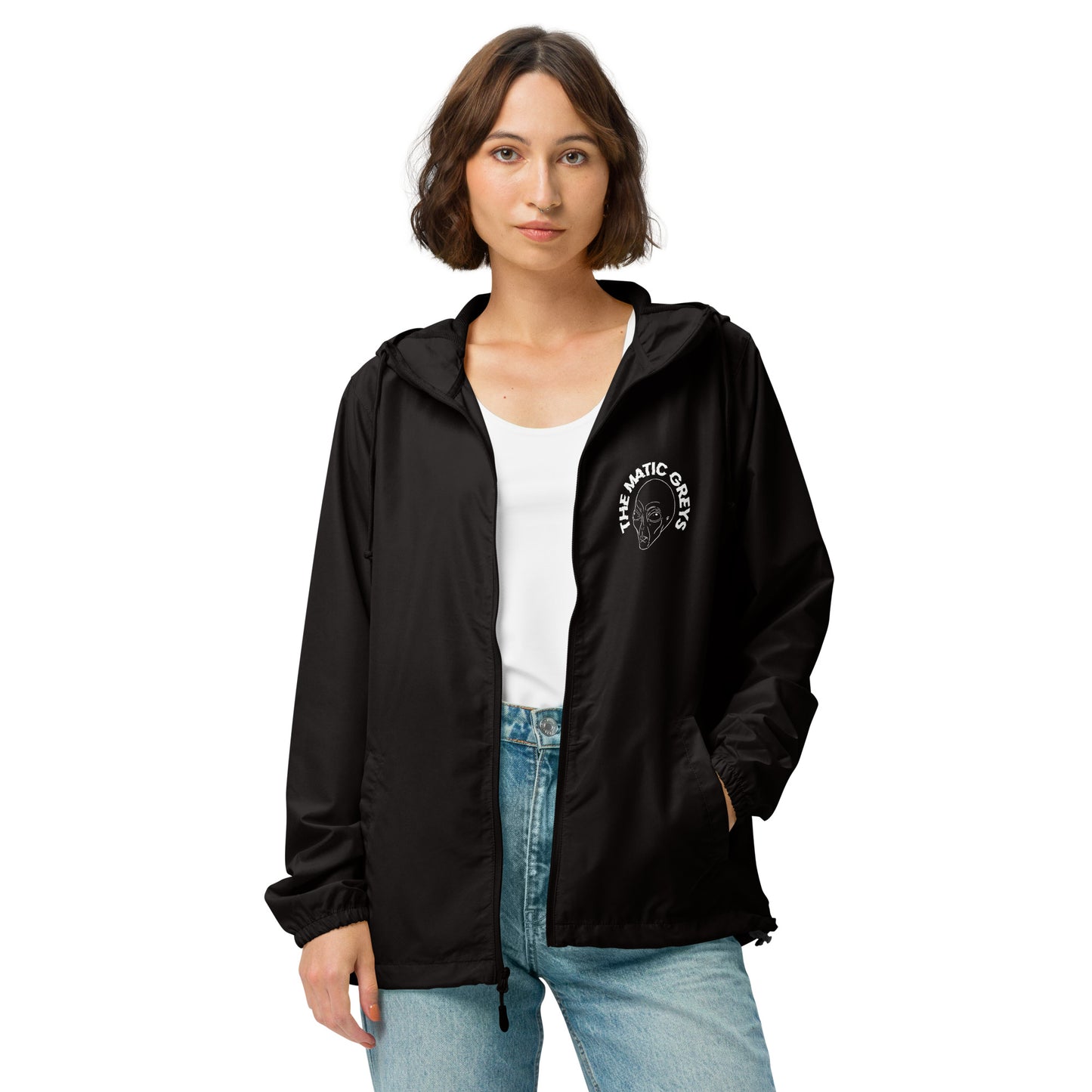 TheMaticGreys Unisex lightweight zip up windbreaker