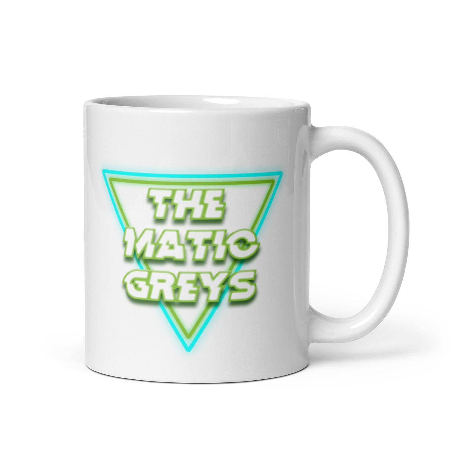 TheMaticGreys 80s Style White glossy mug