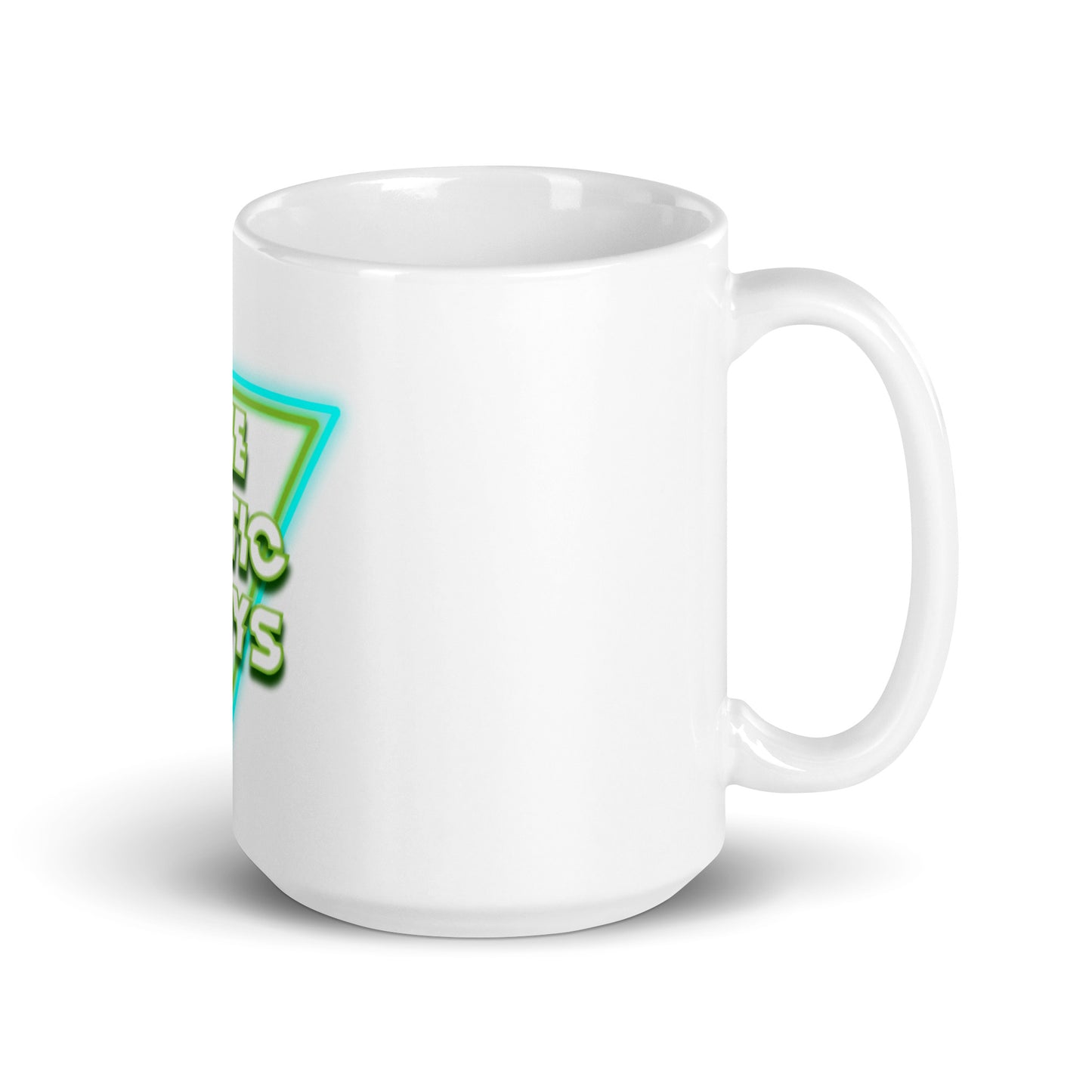 TheMaticGreys 80s Style White glossy mug