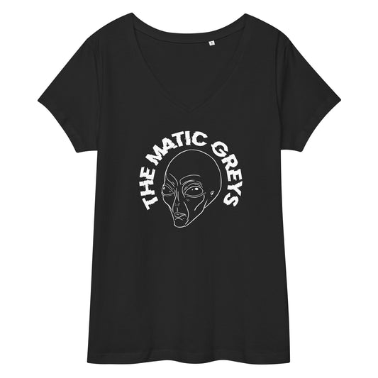 TheMaticGreys Women’s fitted v-neck t-shirt